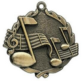 Medal, "Music" Wreath - 2 1/2" Dia.